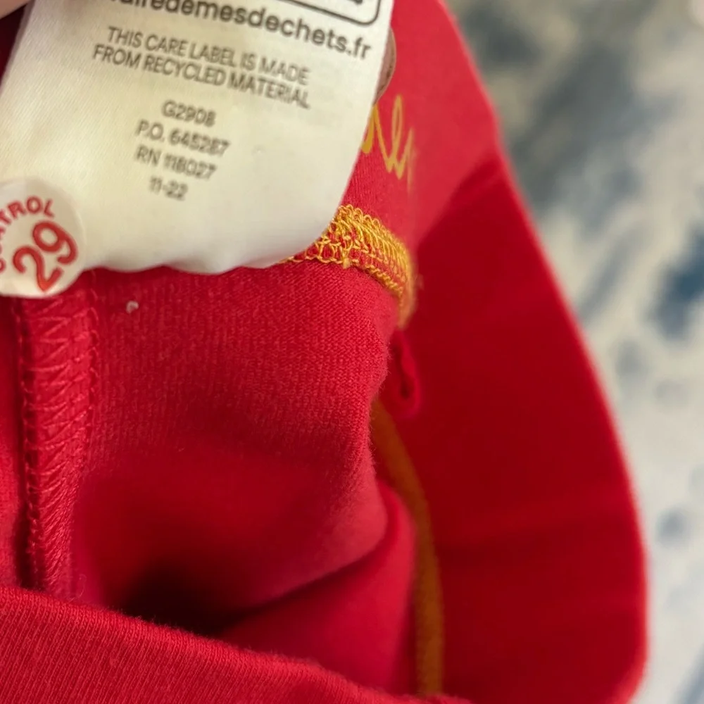 Mini Boden Vibrant Red Kids Capri Leggings 3-4 Years - Picture 4 of 4